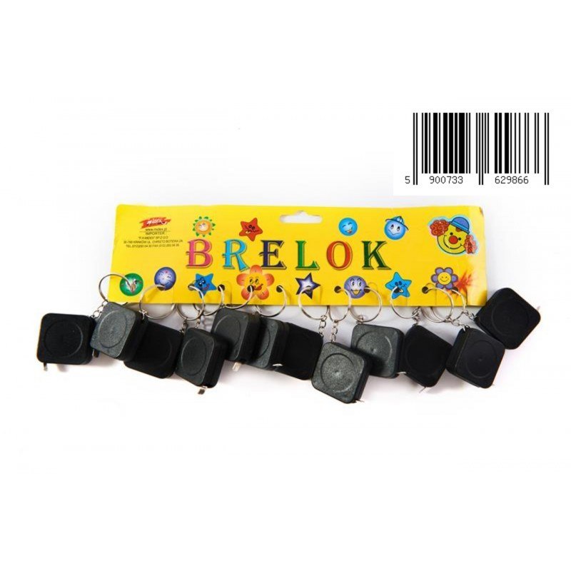 KEYRING TAPE MEASUREMENT 4CM PBH A 12 TOYS 0239H TOYS